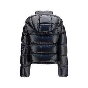 Moncler Black Goose Down Full-Length Jacket