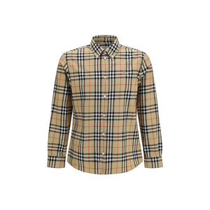 Burberry Beige Cotton Pattern Shirt