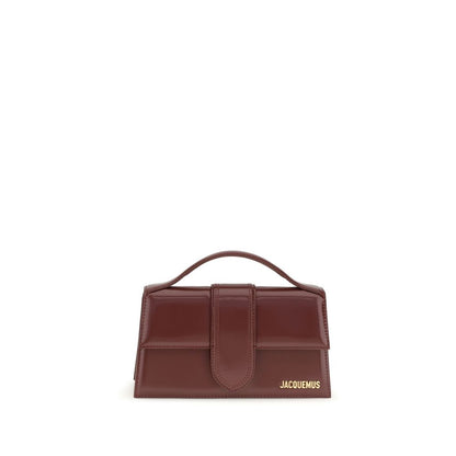 Jacquemus Bordeaux Calf Leather Bos Taurus Shoulder Bag