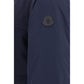 Moncler Blue Wool Oves Aries Shell Jacket