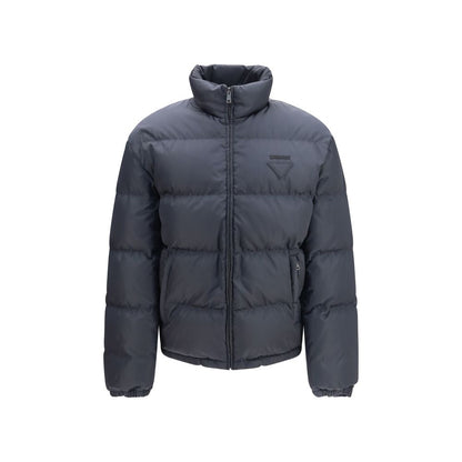 Prada Blue Polyamide Full-Length Jacket
