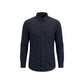 Armani Exchange Blue Cotton Pattern Shirt