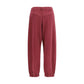 Off-White Purple Cotton Casual Pants