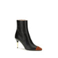 Valentino Garavani Black Calf Leather Bos Taurus Ankle Boots
