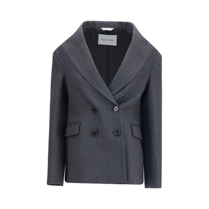 Balenciaga Gray Wool Oves Aries Blazer