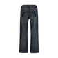 Off-White Blue Cotton Straight-Leg Jeans