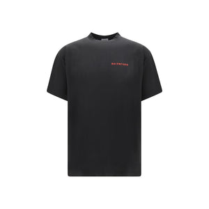 Balenciaga Black Cotton T-Shirt