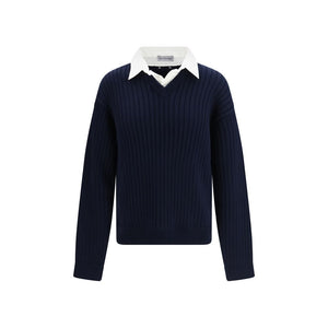 Balenciaga Blue Cotton Sweatshirt