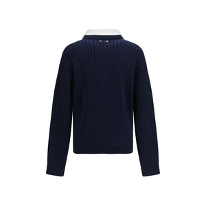 Balenciaga Blue Cotton Sweatshirt