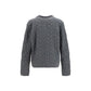 Versace Gray Wool Oves Aries Cardigan