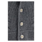 Versace Gray Wool Oves Aries Cardigan
