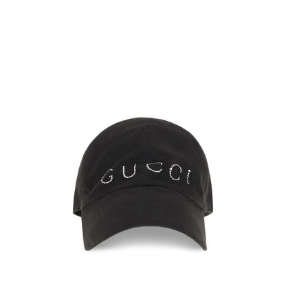 Gucci Black Cotton Cap (Baseball Hat)