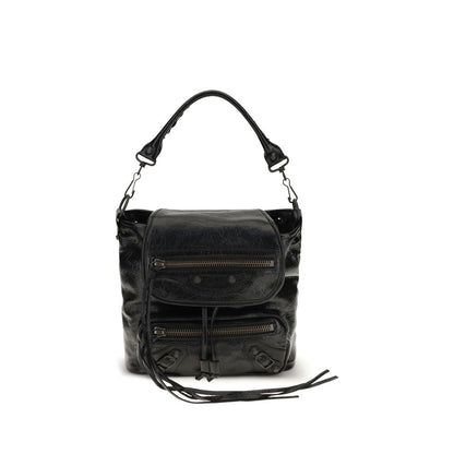 Balenciaga Black Lamb Ovis Aries Backpack