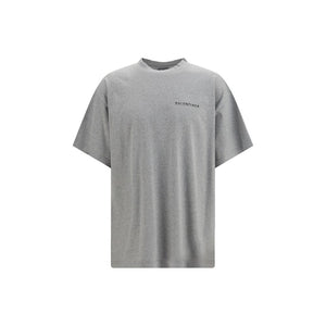Balenciaga Gray Cotton T-Shirt
