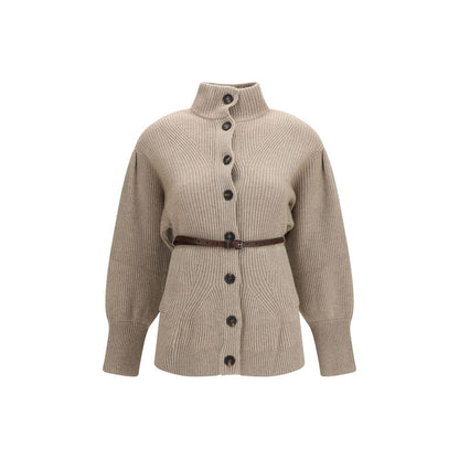 Brunello Cucinelli Beige Wool Oves Aries Cardigan