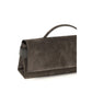 Brunello Cucinelli Brown Suede Leather Clutch Bag