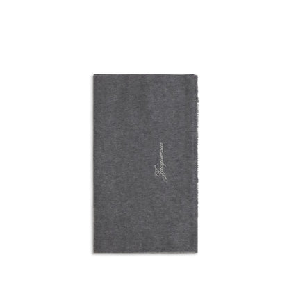 Jacquemus Gray Wool Oves Aries Scarf