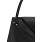 Versace Black Calf Leather Bos Taurus Shoulder Bag
