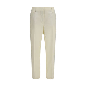 Versace Beige Wool Oves Aries Cropped Pants