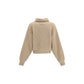 Tory Burch Beige Wool Oves Aries Cardigan