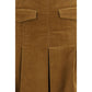 Tory Burch Brown Cotton Long Skirt