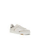 Burberry White Calf Leather Bos Taurus Low Top Sneakers