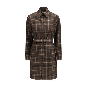 Burberry Brown Cotton Casual Dress