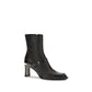 Alexander McQueen Black Lamb Leather Ankle Boots