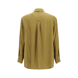 Valentino Garavani Beige Silk Dress Shirt