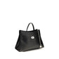 Alexander McQueen Black Calf Leather Bos Taurus Shoulder Bag