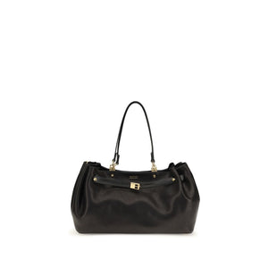 Balenciaga Black Calf Leather Bos Taurus Shoulder Bag