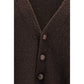Golden Goose Brown Wool Oves Aries Cardigan