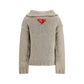 Prada Gray Wool Oves Aries Cardigan