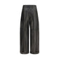 Brunello Cucinelli Black Leather Pants