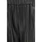 Brunello Cucinelli Black Leather Pants