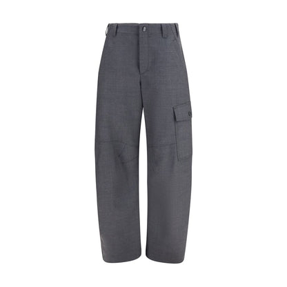 Brunello Cucinelli Gray Wool Oves Aries Cargo Pants