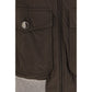 Brunello Cucinelli Brown Cotton Bomber