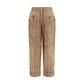 Brunello Cucinelli Brown Viscose Casual Pants