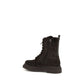 Brunello Cucinelli Black Calf Leather Bos Taurus Lace-Up Boots