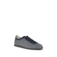 Brunello Cucinelli Gray Calf Leather Bos Taurus Low Top Sneakers