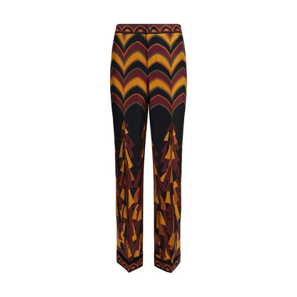 Emilio Pucci Multicolor Silk Casual Pants