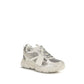 Off-White Beige Fabric Athletic Sneakers
