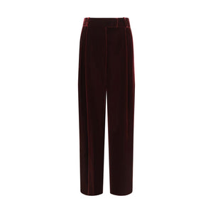 Giorgio Armani Bordeaux Viscose Dress Pants