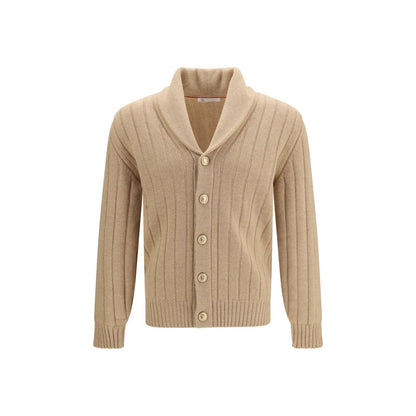 Brunello Cucinelli Beige Cashmere Cardigan