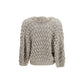 Brunello Cucinelli Beige Silk Cardigan
