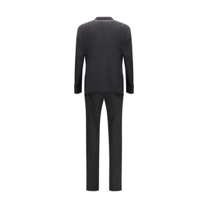 Giorgio Armani Black Wool Oves Aries Two-Piece Suit