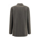 The Row Gray Cashmere Full-Length Jacket