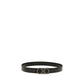 Ferragamo Black Calf Leather Bos Taurus Regular Belt
