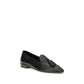 The Row Black Calf Leather Bos Taurus Slip-On Loafers