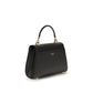 Ferragamo Black Calf Leather Bos Taurus Shoulder Bag